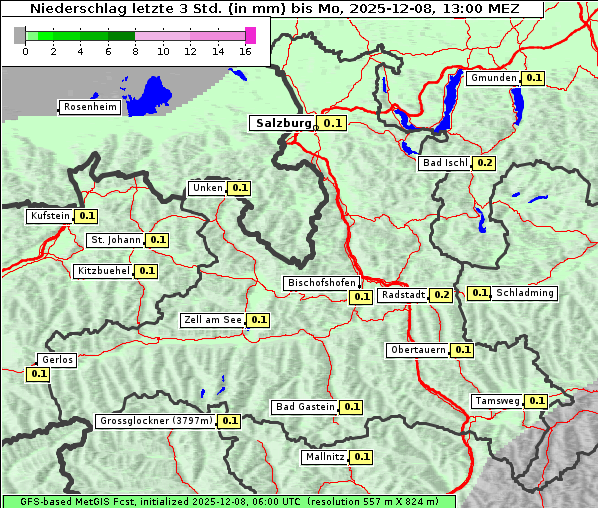 Niederschlag, 8. 12. 2025