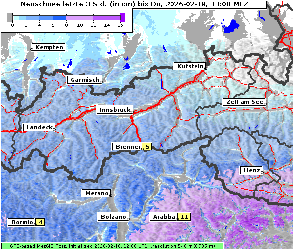 Neuschnee, 19. 2. 2026