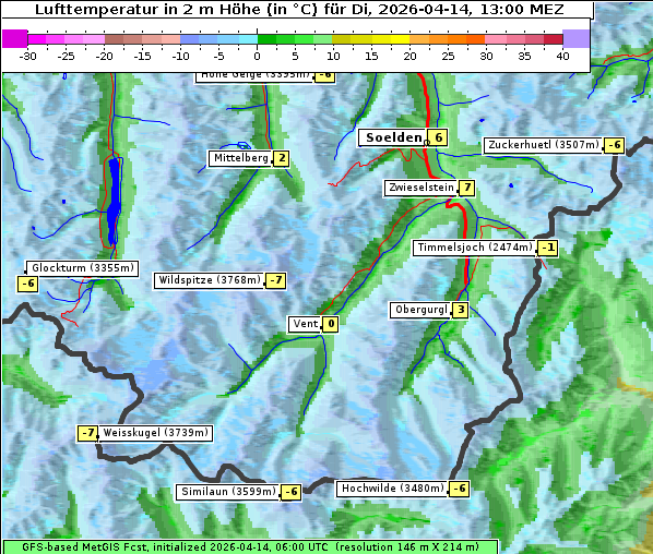 Temperatur, 14. 4. 2026