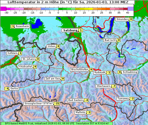 Temperatur, 3. 1. 2026