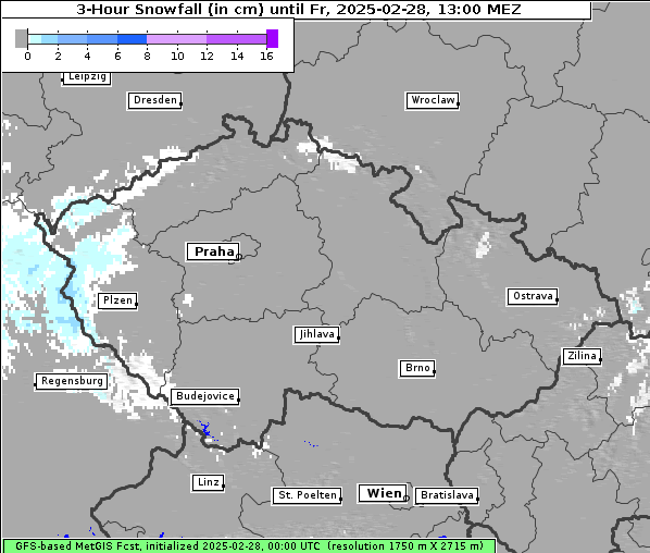 Neuschnee, 28. 2. 2025