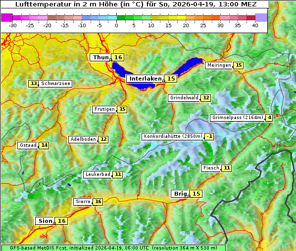 Temperatur, 19. 4. 2026