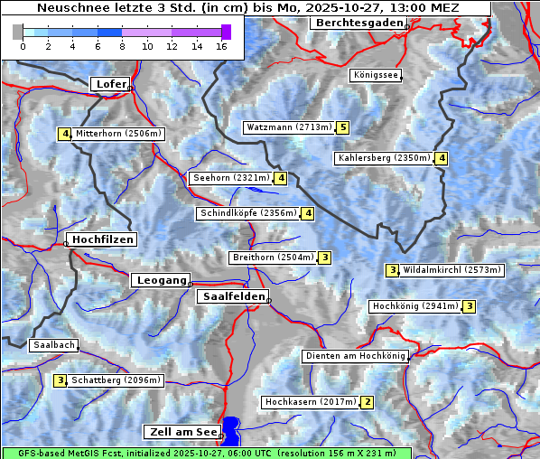 Neuschnee, 27. 10. 2025
