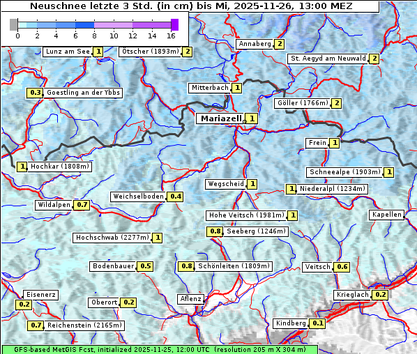 Neuschnee, 26. 11. 2025