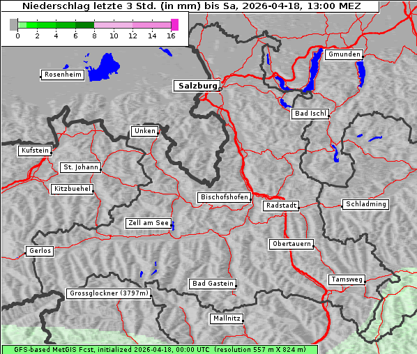 Niederschlag, 18. 4. 2026