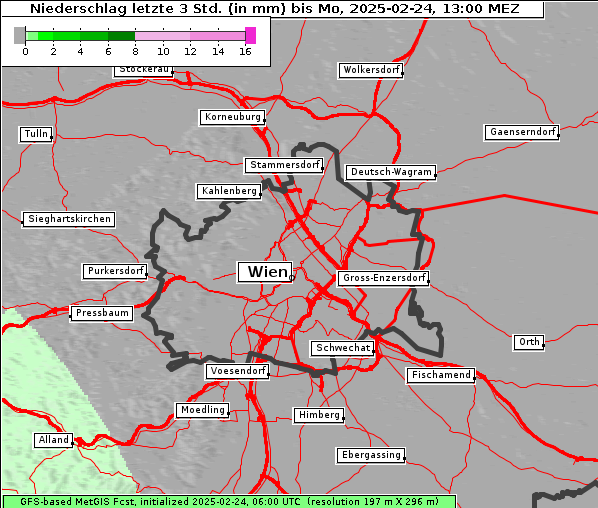 Niederschlag, 24. 2. 2025