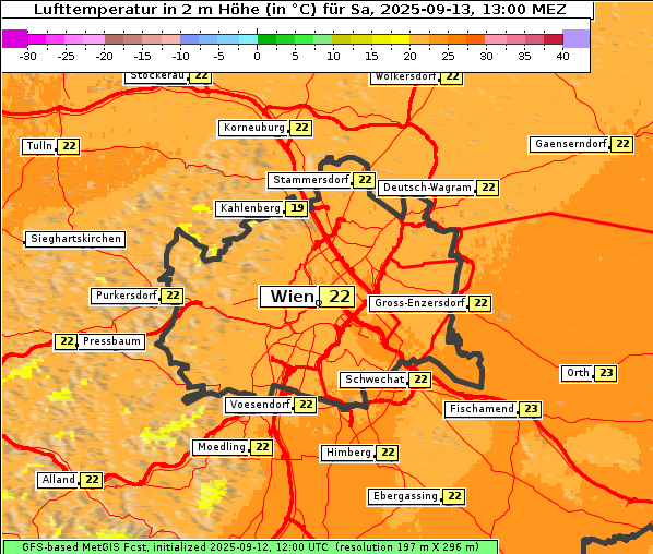 Temperatur, 13. 9. 2025