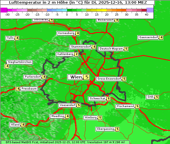 Temperatur, 16. 12. 2025