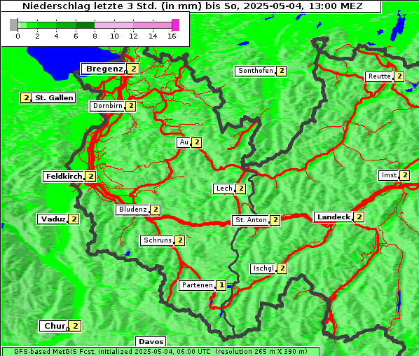 Niederschlag, 4. 5. 2025