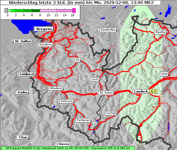 Niederschlag, 8. 12. 2025