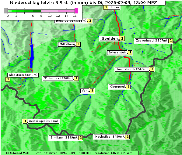 Niederschlag, 3. 2. 2026