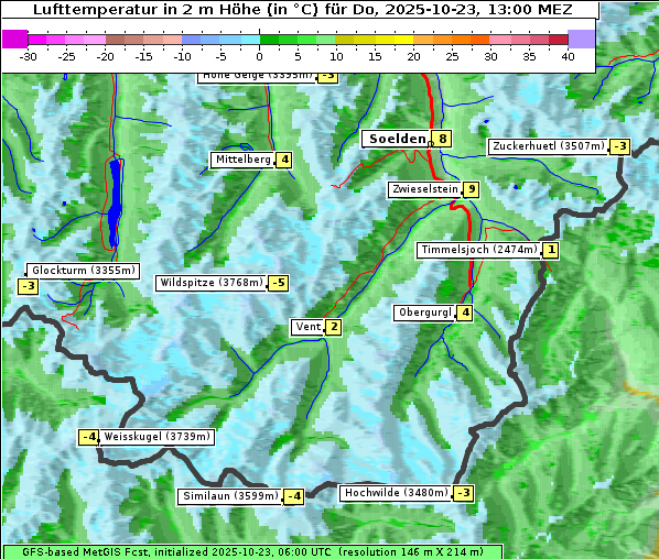 Temperatur, 23. 10. 2025