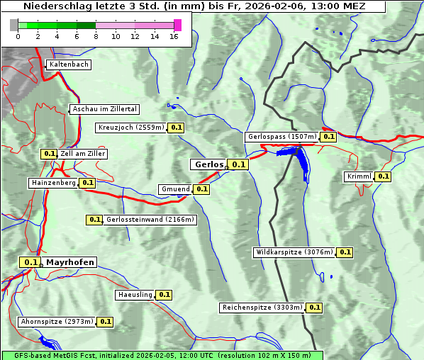 Niederschlag, 6. 2. 2026