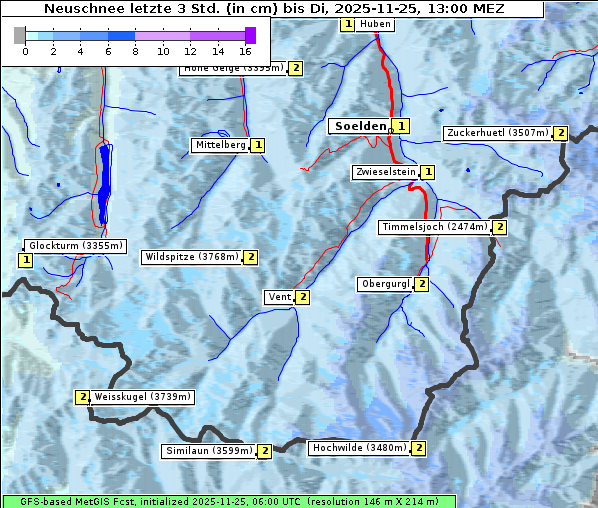 Neuschnee, 25. 11. 2025