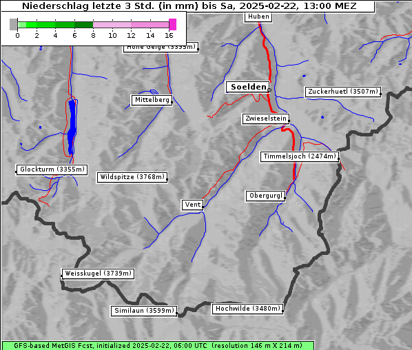 Niederschlag, 22. 2. 2025