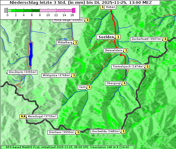 Niederschlag, 25. 11. 2025