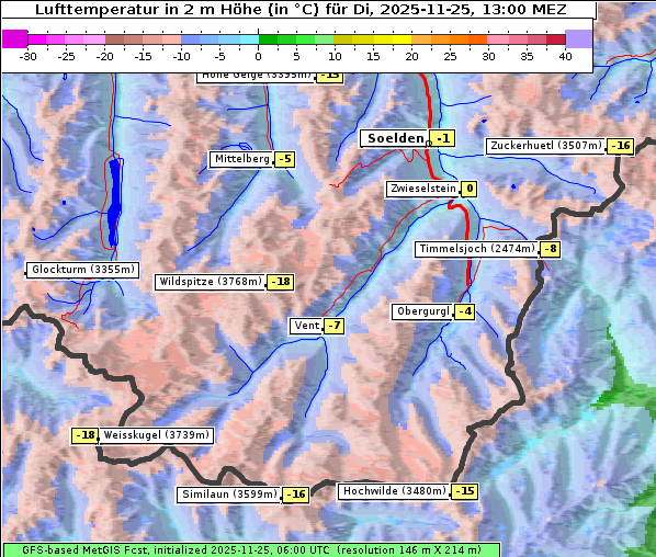 Temperatur, 25. 11. 2025