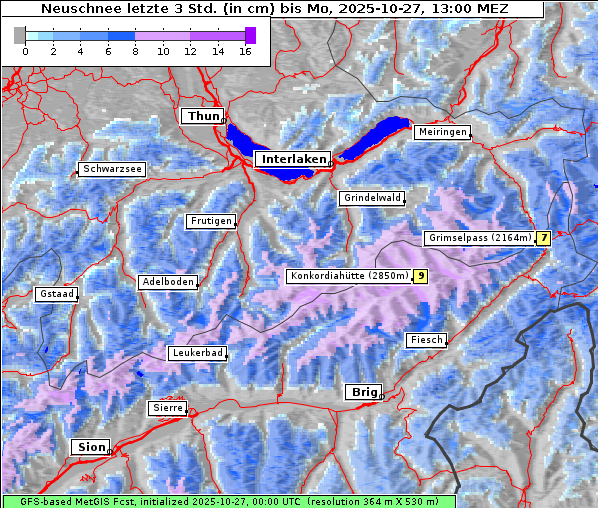 Neuschnee, 27. 10. 2025