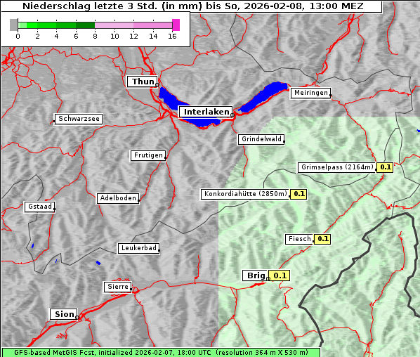 Niederschlag, 8. 2. 2026
