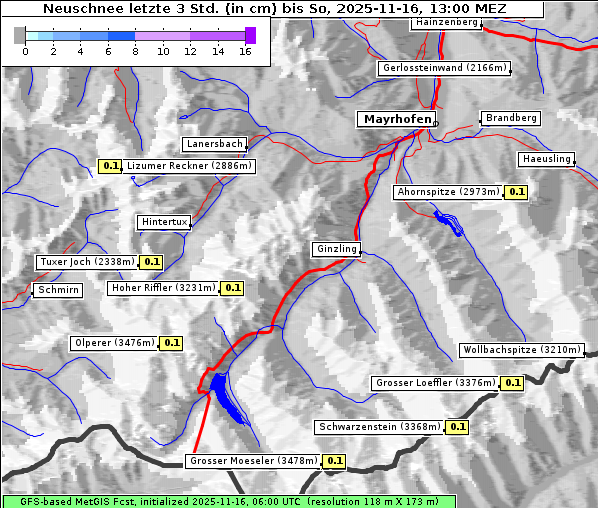 Neuschnee, 16. 11. 2025