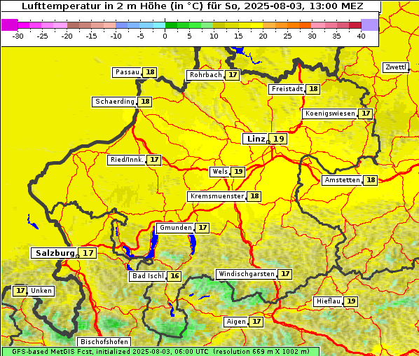 Temperatur, 3. 8. 2025