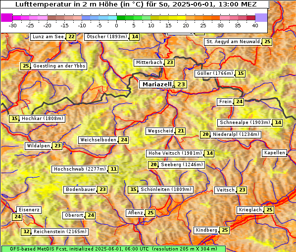 Temperatur, 1. 6. 2025
