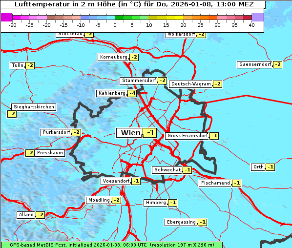 Temperatur, 8. 1. 2026
