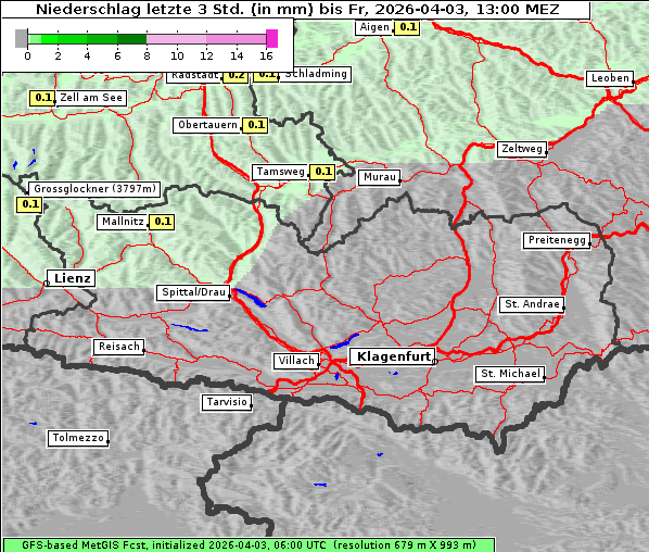Niederschlag, 3. 4. 2026