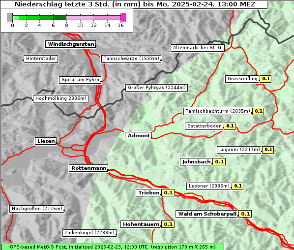 Niederschlag, 24. 2. 2025