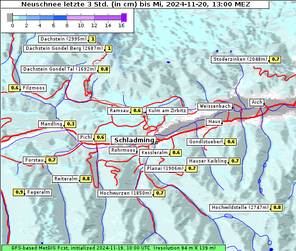 Neuschnee, 20. 11. 2024