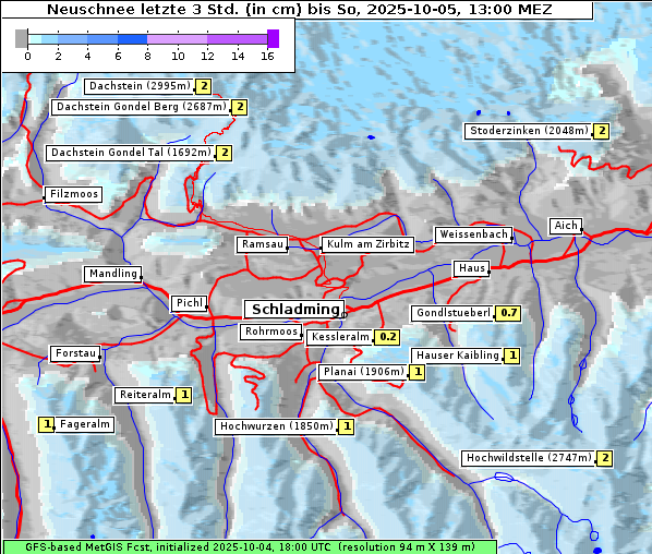 Neuschnee, 5. 10. 2025