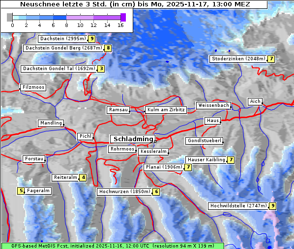 Neuschnee, 17. 11. 2025