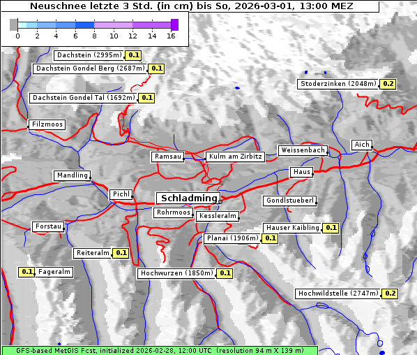 Neuschnee, 1. 3. 2026