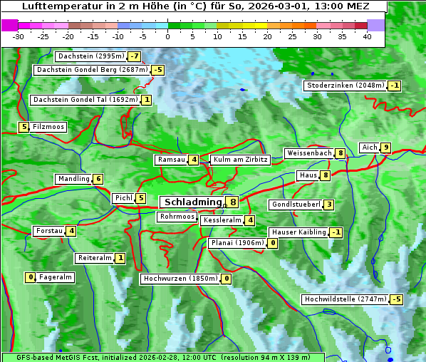 Temperatur, 1. 3. 2026