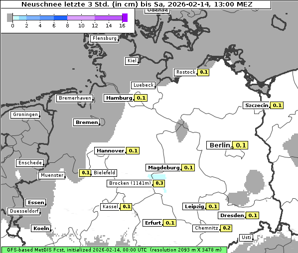 Neuschnee, 14. 2. 2026
