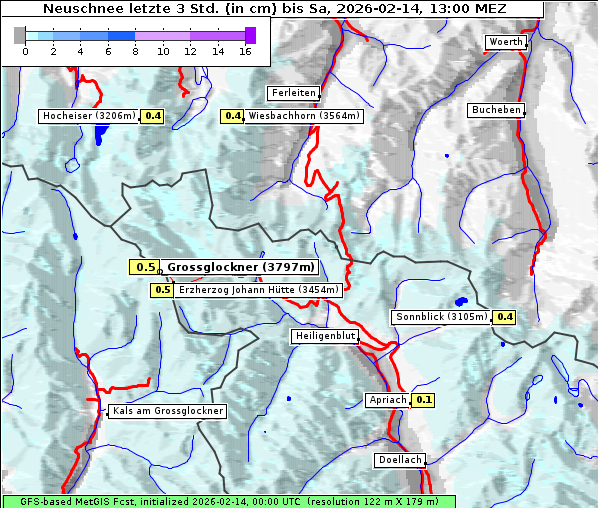 Neuschnee, 14. 2. 2026