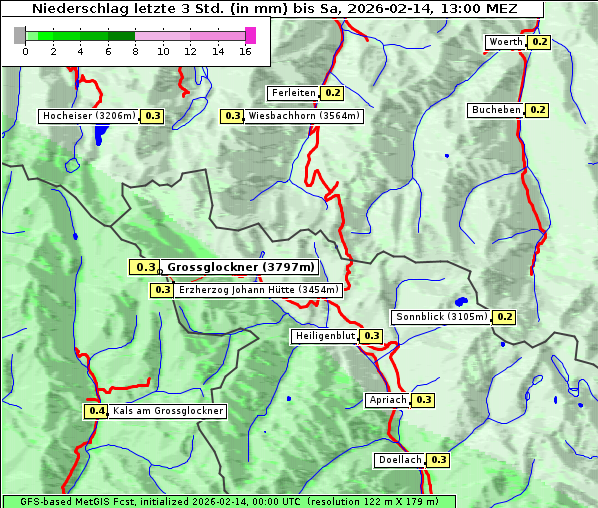 Niederschlag, 14. 2. 2026