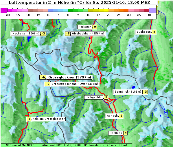 Temperatur, 16. 11. 2025