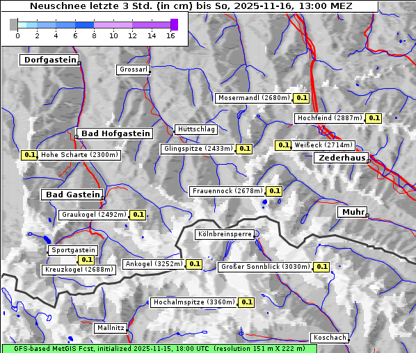 Neuschnee, 16. 11. 2025