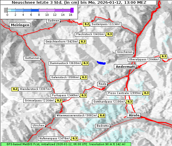 Neuschnee, 12. 1. 2026