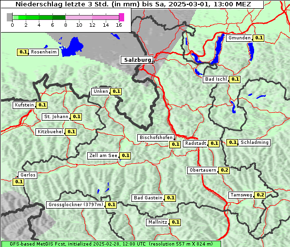 Niederschlag, 1. 3. 2025