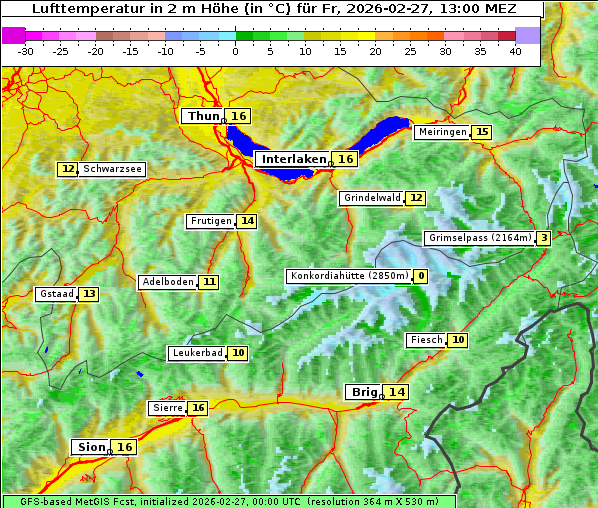 Temperatur, 27. 2. 2026