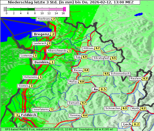Niederschlag, 12. 2. 2026