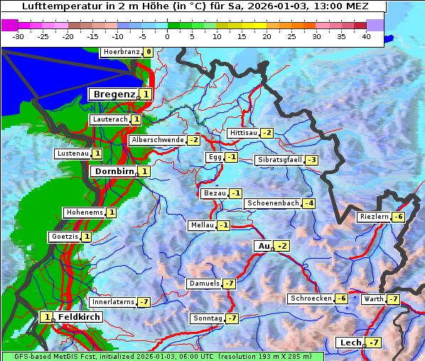 Temperatur, 3. 1. 2026