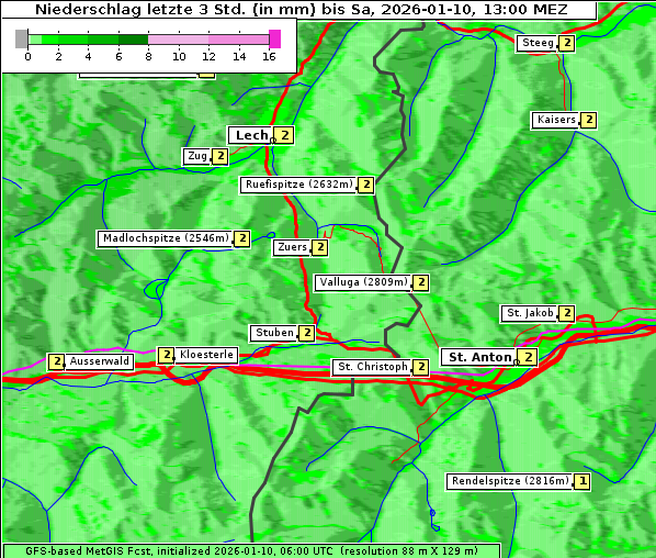 Niederschlag, 10. 1. 2026
