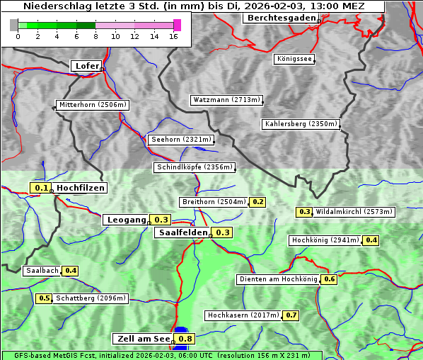 Niederschlag, 3. 2. 2026