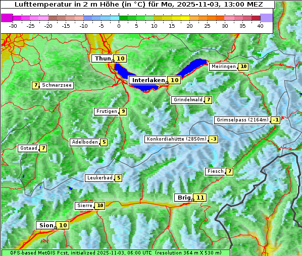 Temperatur, 3. 11. 2025