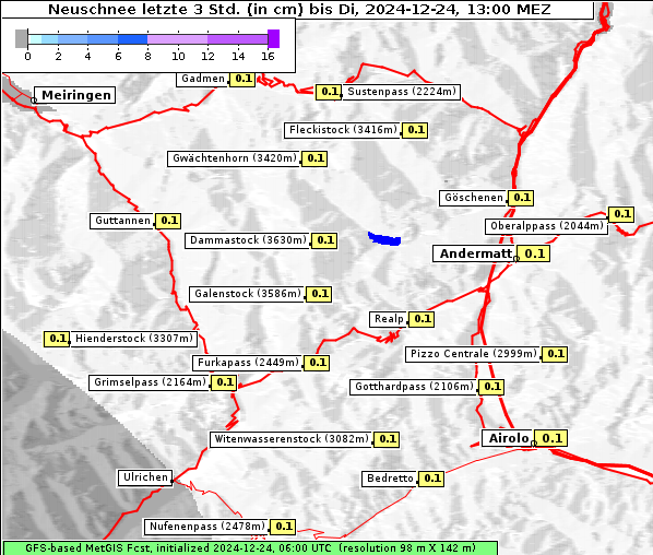 Neuschnee, 24. 12. 2024