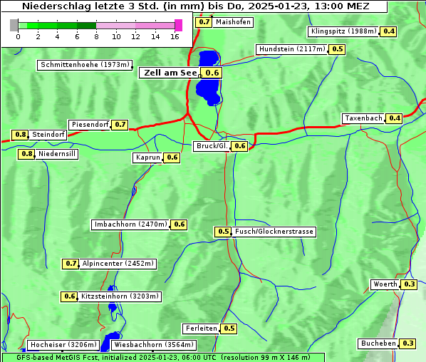 Niederschlag, 23. 1. 2025