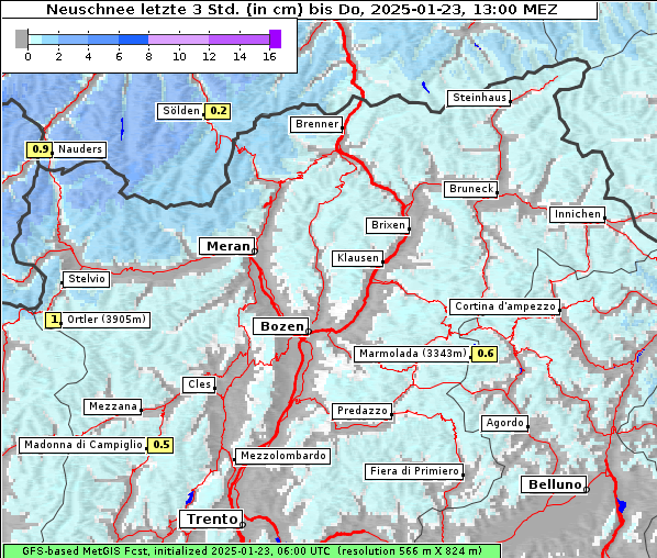 Neuschnee, 23. 1. 2025